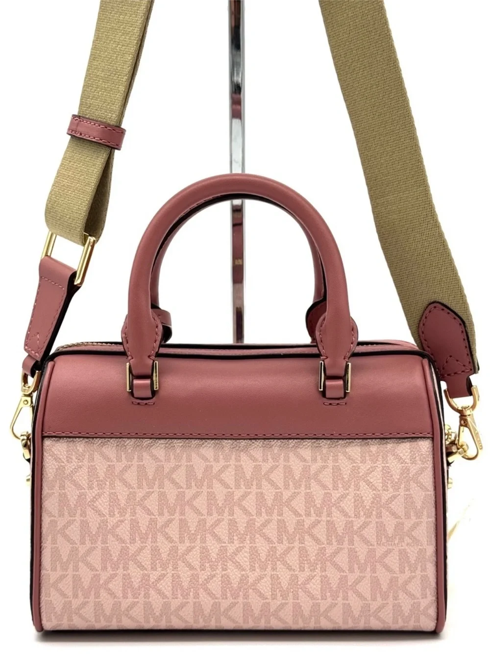 Michael Kors XS Jet Set Travel Girl Duffle Crossbody Bag Powder Blush